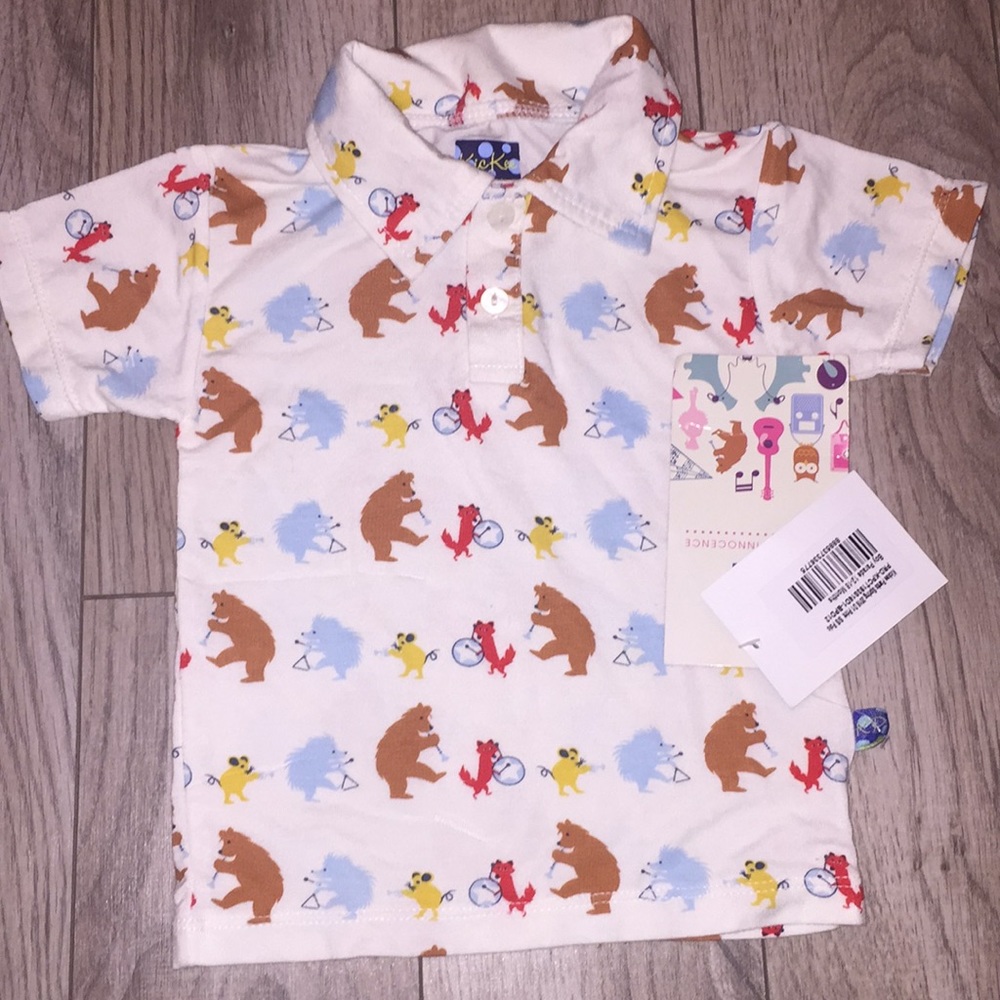 Kickee pants “boy parade” shirt. Size 12-18